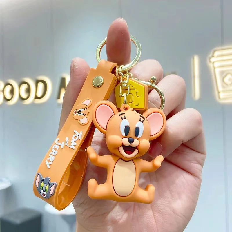 Classic Cat & Mouse Duo Keychains