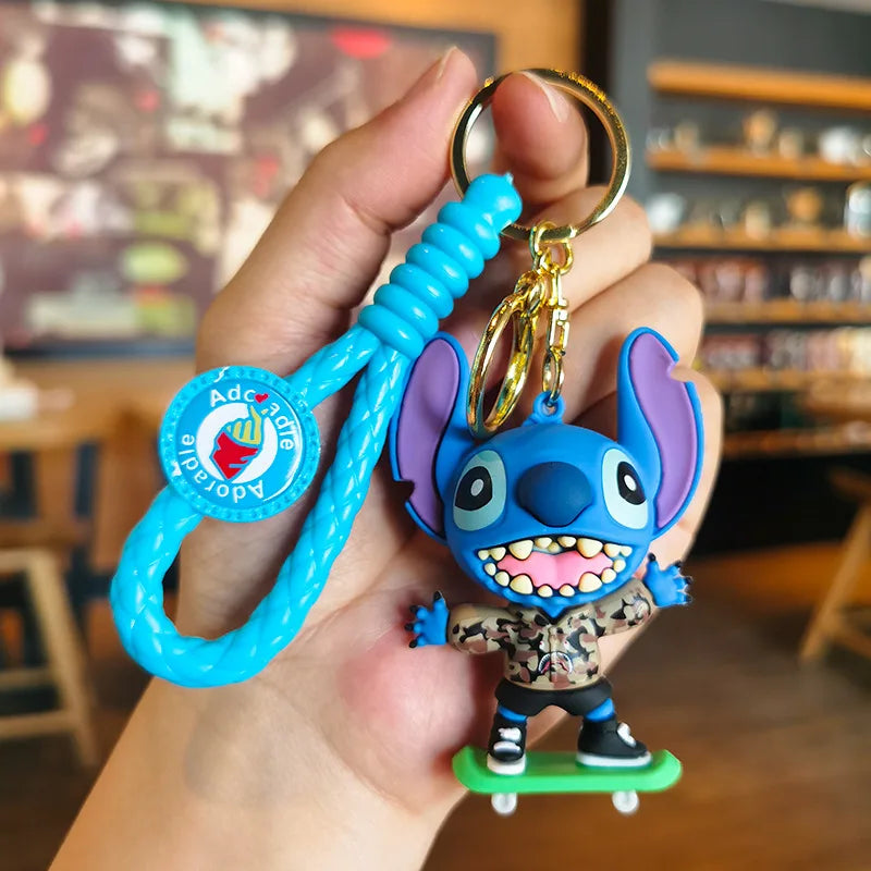 Charming Anime & Cartoon Keychains – Collectible Set
