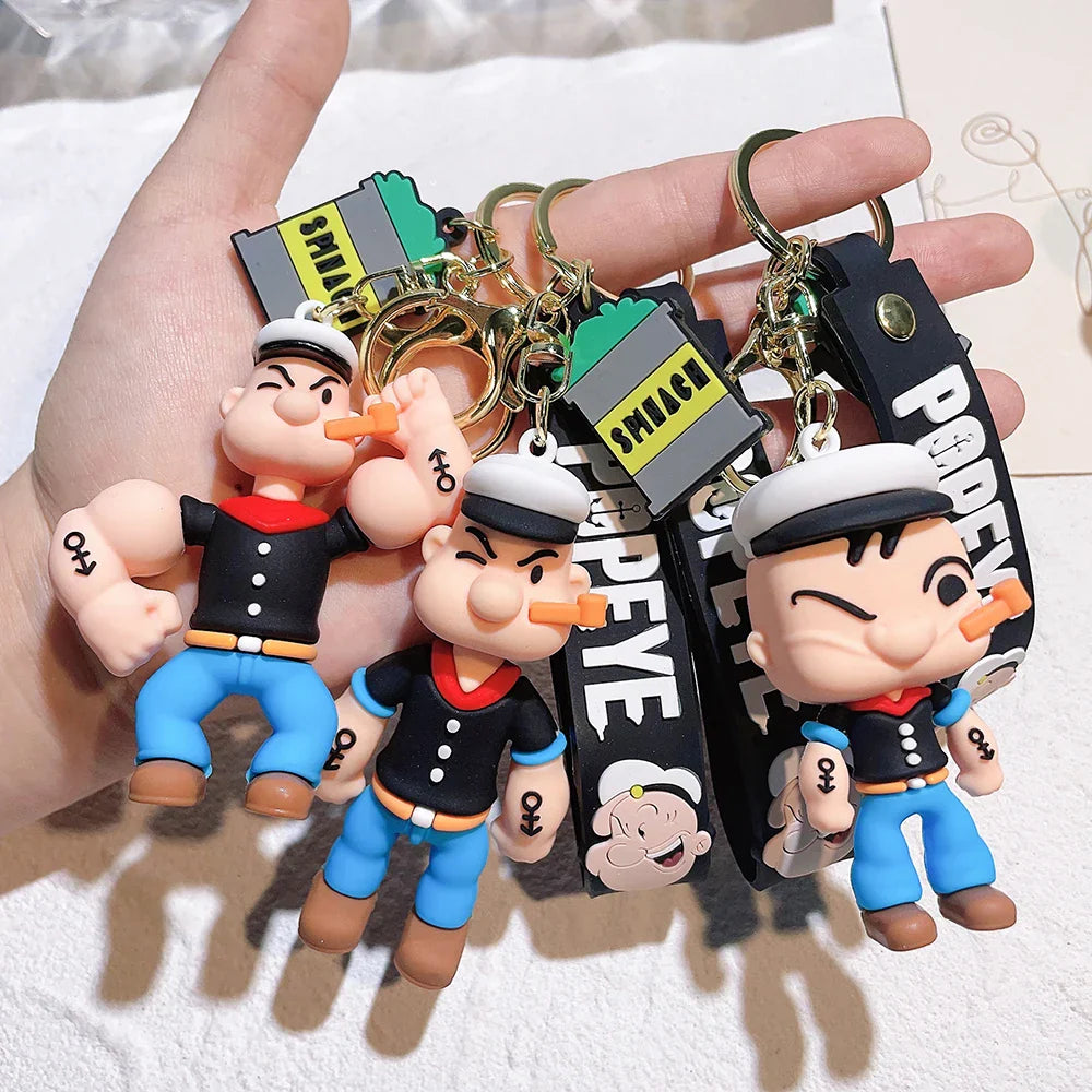 Spinach-Powered Sailor Keychain