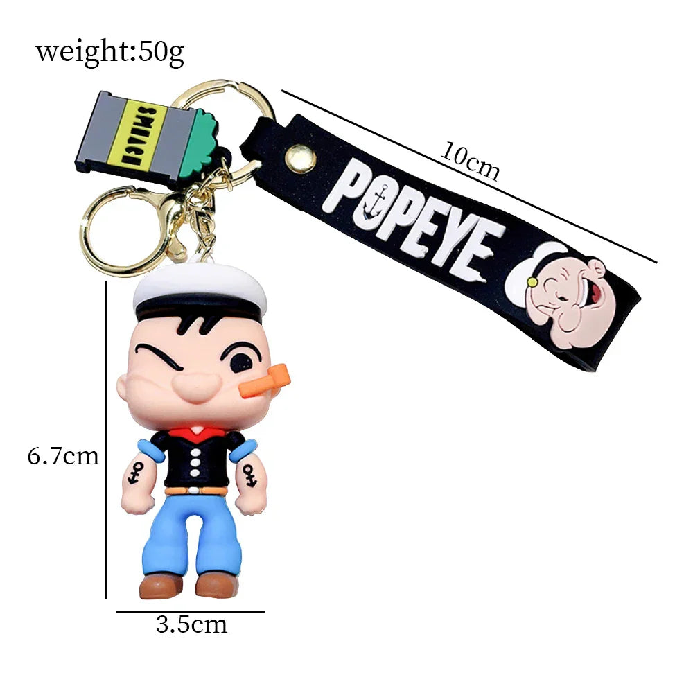 Spinach-Powered Sailor Keychain